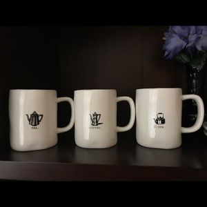 Rae Dunn Mug set Coffee Tea Cider